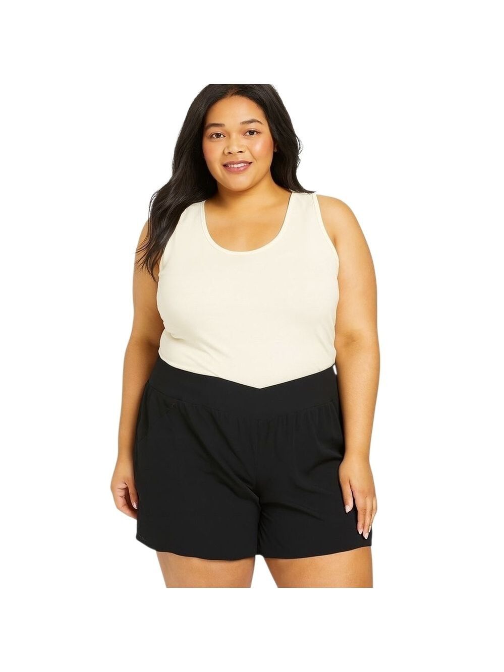 Tek Gear Black Workout Athletic Shorts Pockets Elastic Waist Plus Size 3X